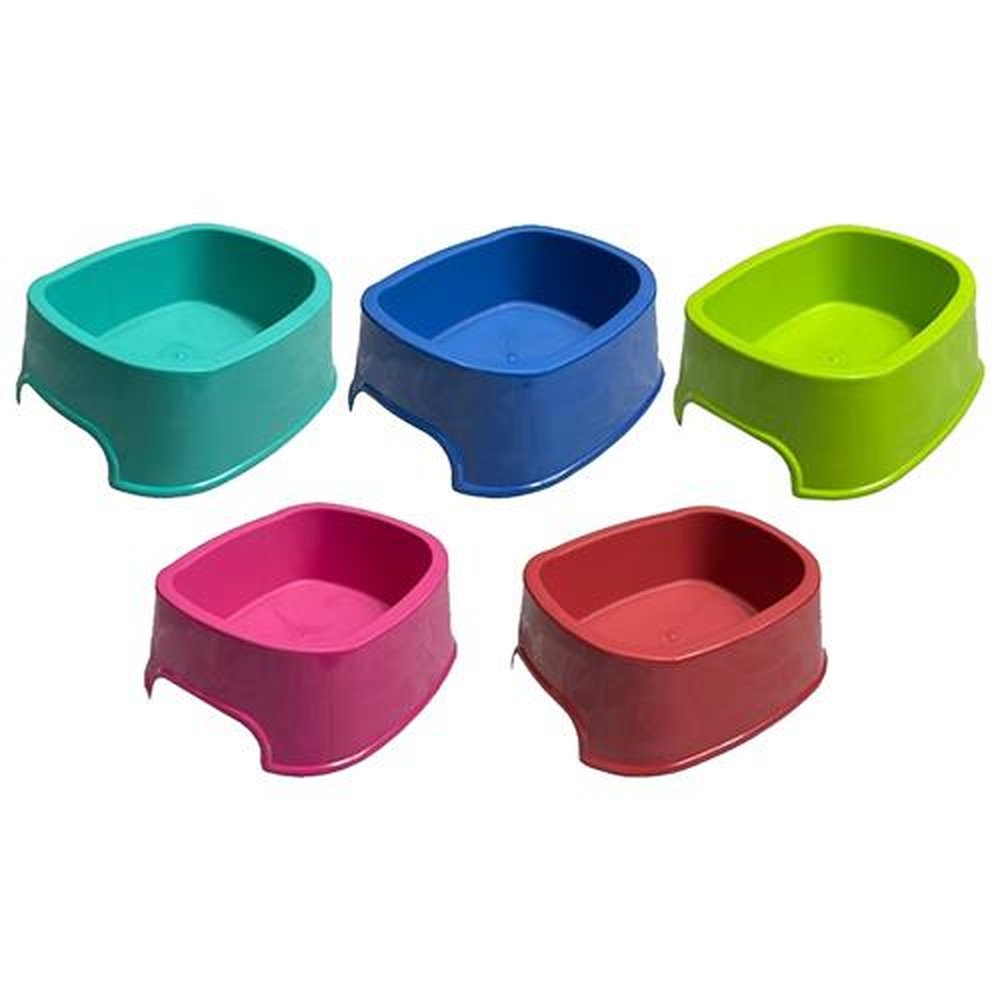 Comedouro Plástico Square Avipet Cores Sortidas 500ml - Embalagem com 12 Unidades