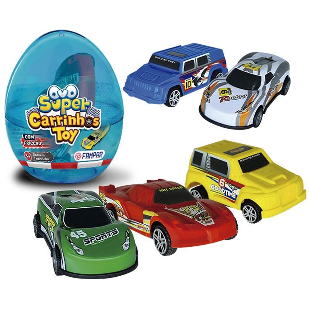 Ovo Super Carrinhos Toy Display com 12 Unidades