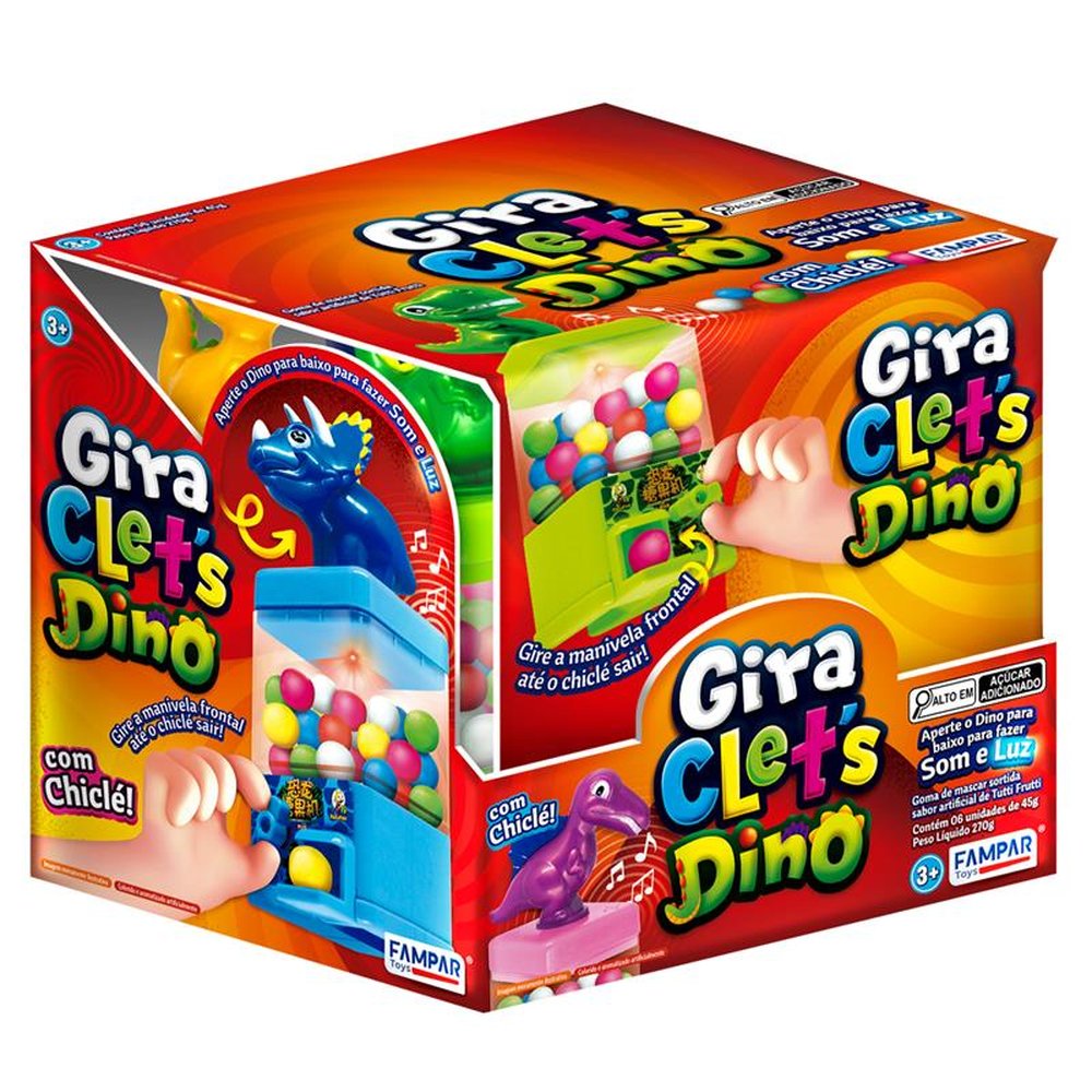 Gira CletS Dino com 6 Unidades