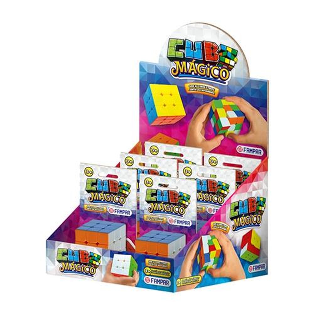 Cubo Magico Display com 12 Unidades