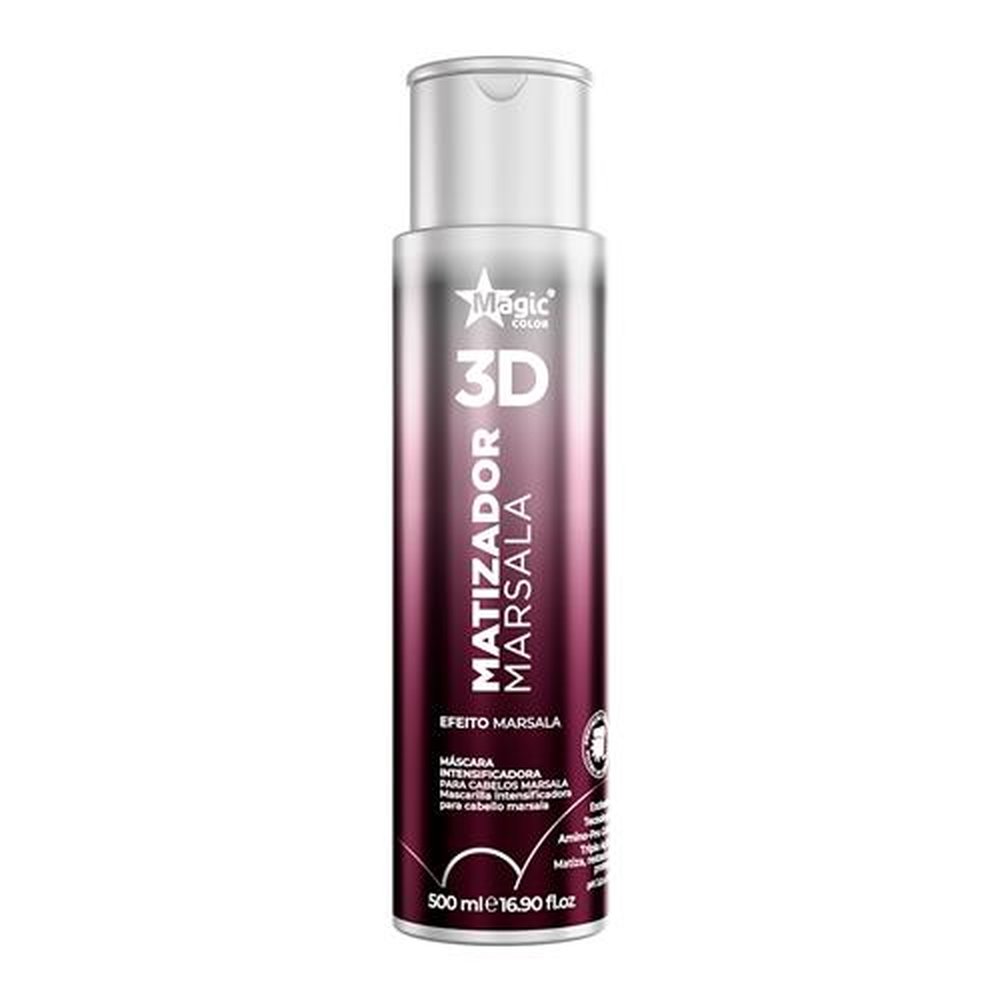 Matizador 3D Marsala Cabelos Marsalas 500ml - Magic Color