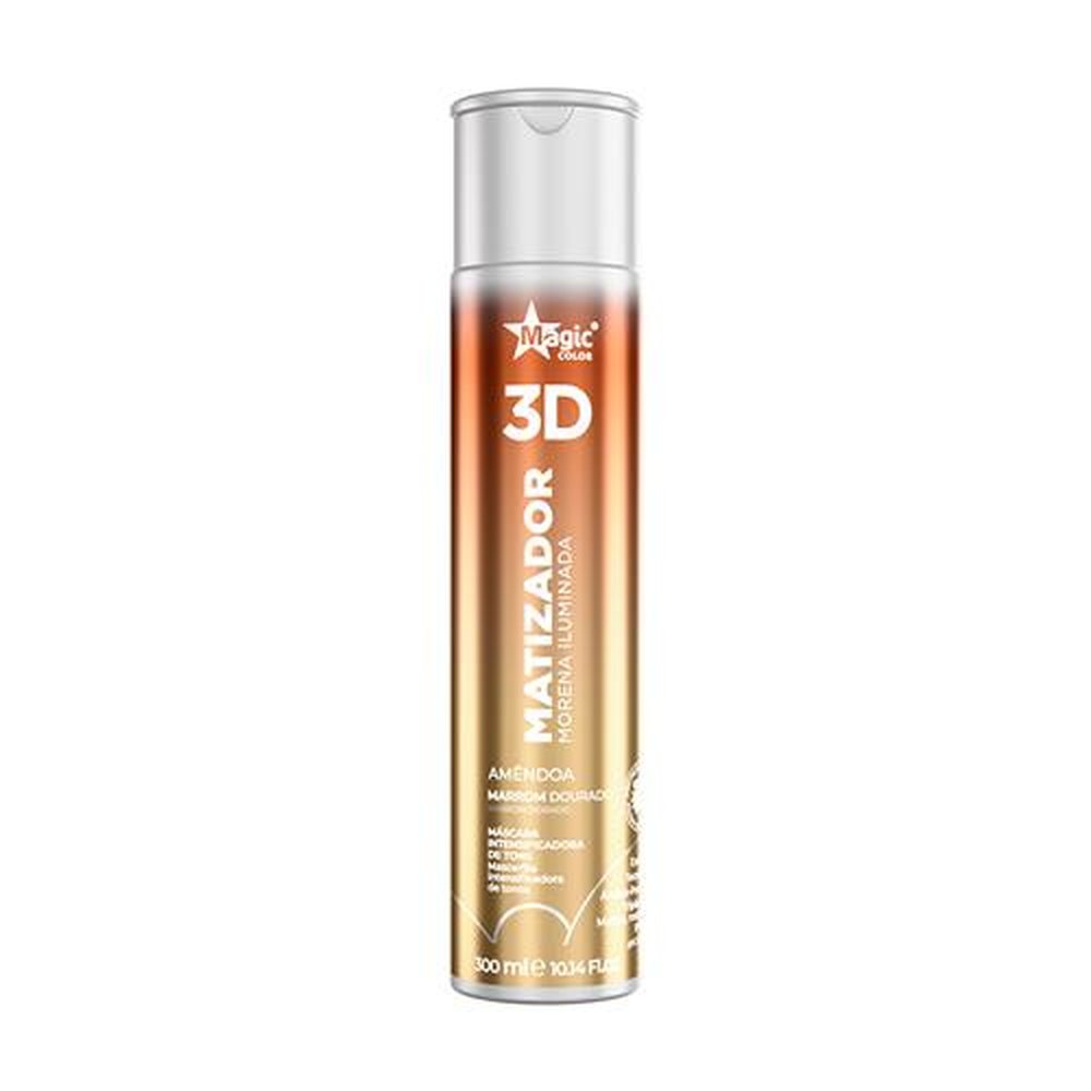 Matizador 3D Morena Iluminada Amêndoa 300ml - Magic Color