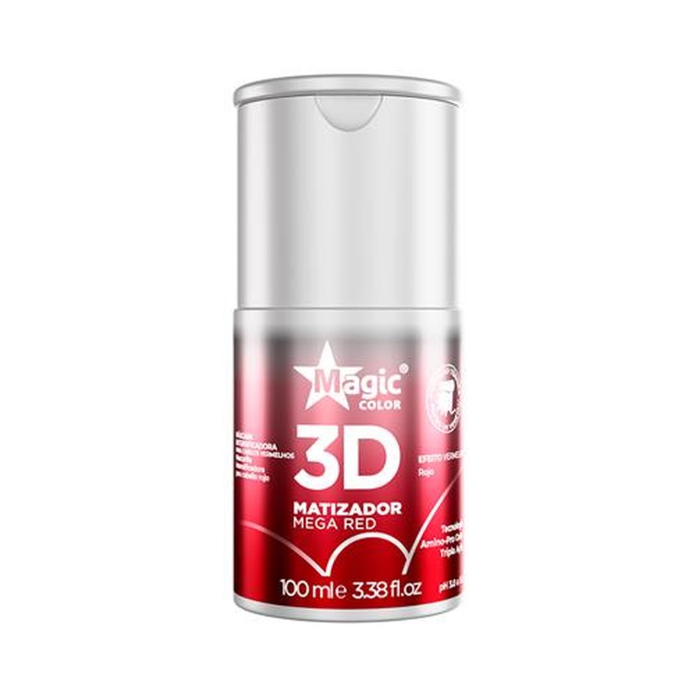Matizador 3D Mega Red Cabelos Vermelhos 100ml - Magic Color