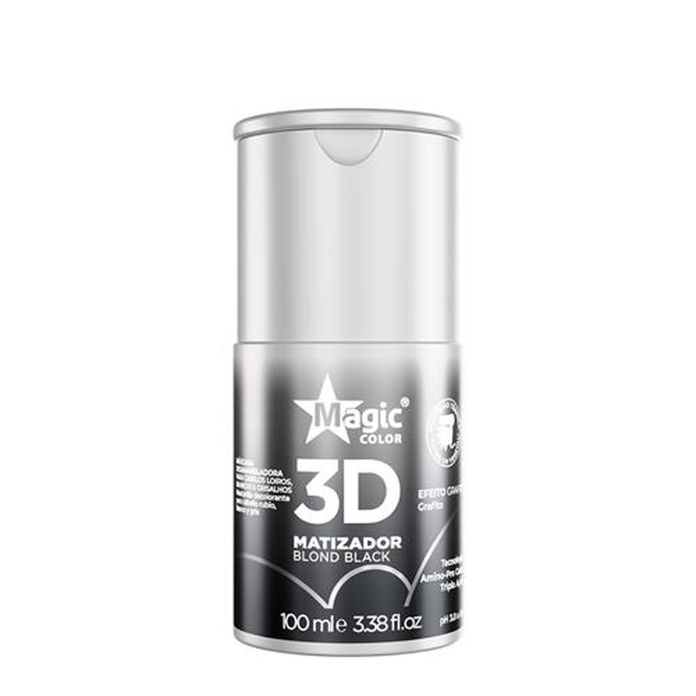 Matizador 3D Blond Black Efeito Grafite 100ml - Magic Color