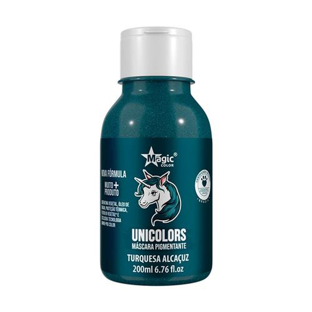 Unicolors Máscara Pigmentante Turquesa Alcaçuz 200ml - Magic Color