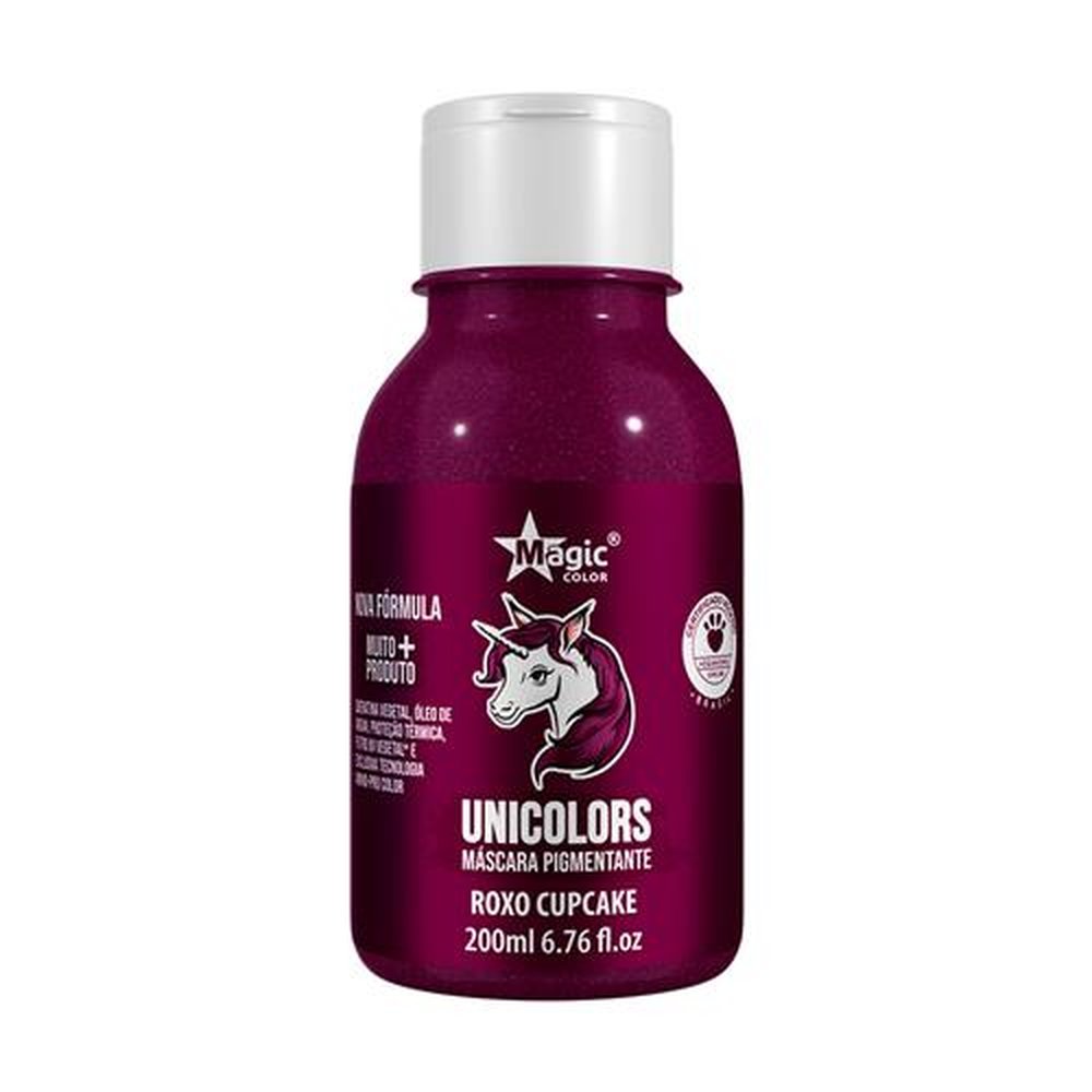 Unicolors Máscara Pigmentante Roxo Cupcake 200ml - Magic Color