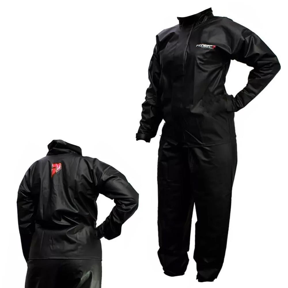 Capa De Chuva Motoqueiro Moto 100% Impermeável Pvc Feminino Tamanho M