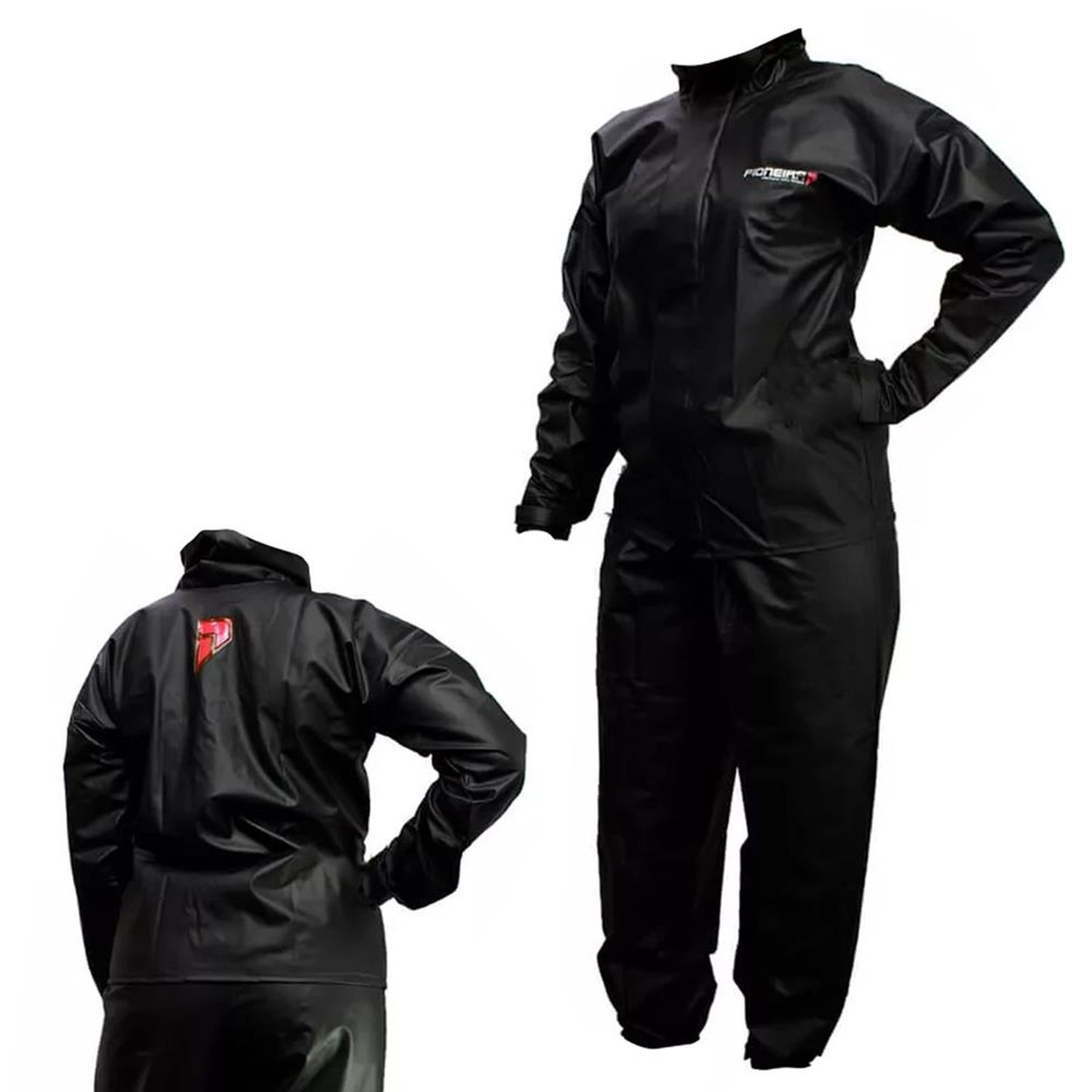 Capa De Chuva Motoqueiro Moto 100% Impermeável Pvc Feminino Tamanho G