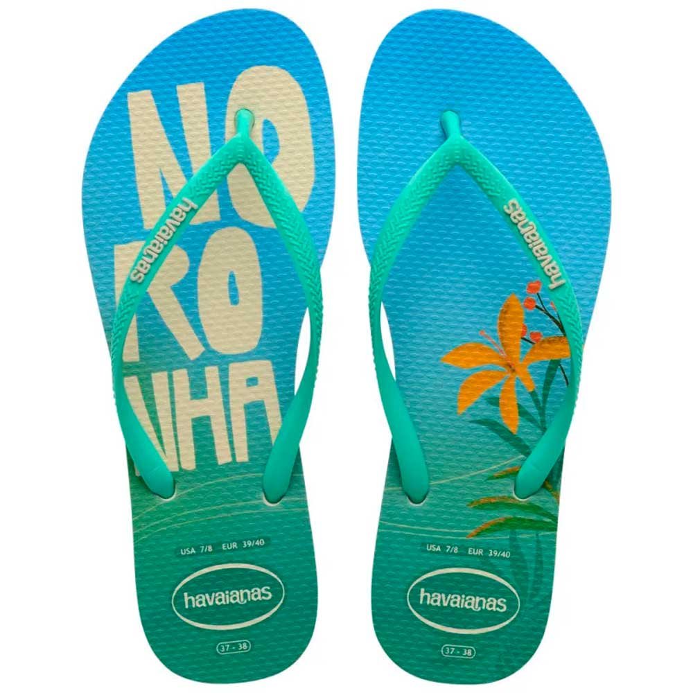 Havaianas Slim Postcard 0121 Bege Palha 35/36 com 12 Pares
