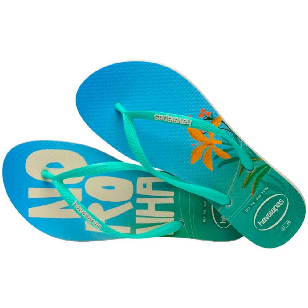 Havaianas Slim Postcard 0121 Bege Palha 35/36 com 12 Pares