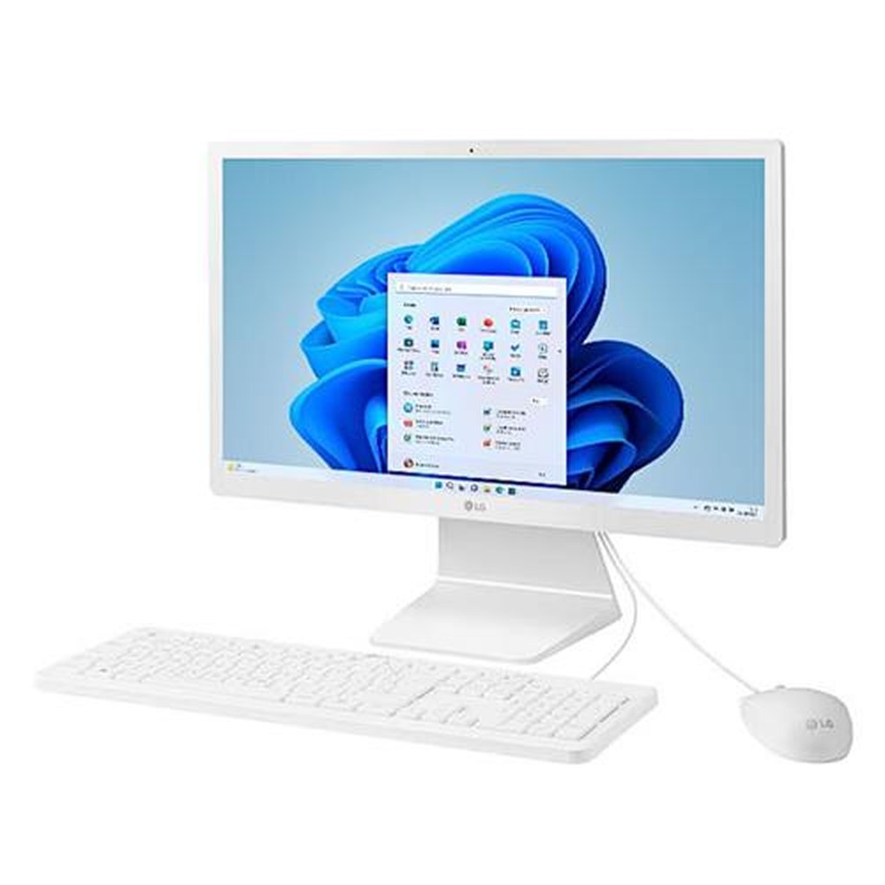 Computador All in One LG 22V30R, Intel Celeron N5100, 8GB, SSD 128GB, Windows Home 11, Tela de 22 Full HD, Branco - 22V30R-L.BY31P2