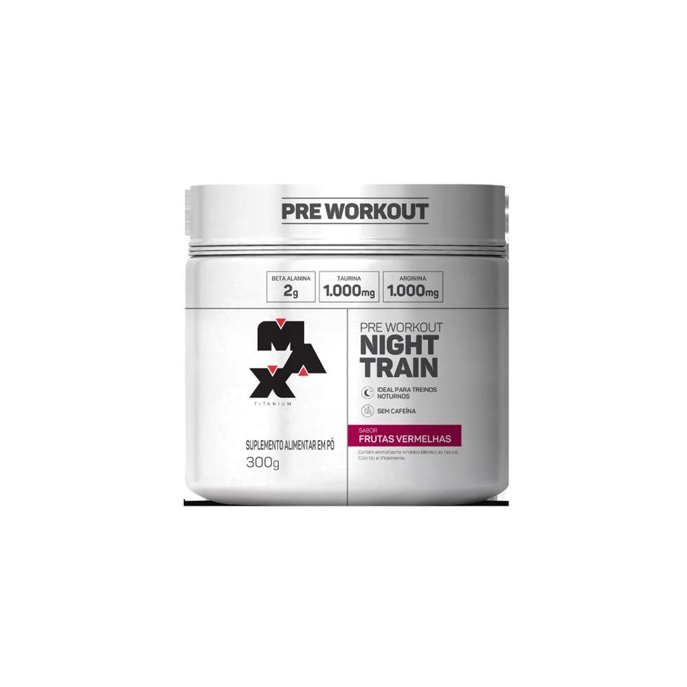 Max Titanium Pre Treino Night Frutas Vermelhas 300g