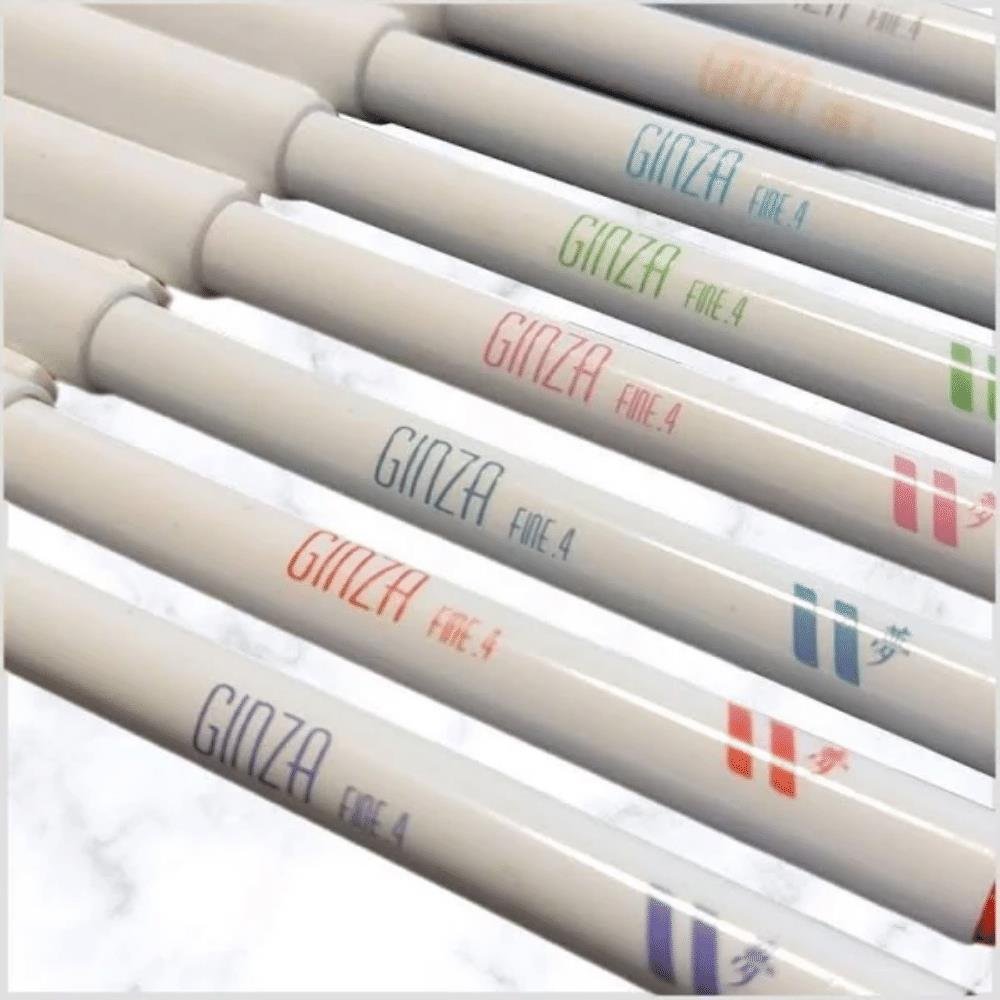 Kit Marcador Artistico Newpen Fine.4 Ginza PRO - Fashion Multicor com 6 Unidades