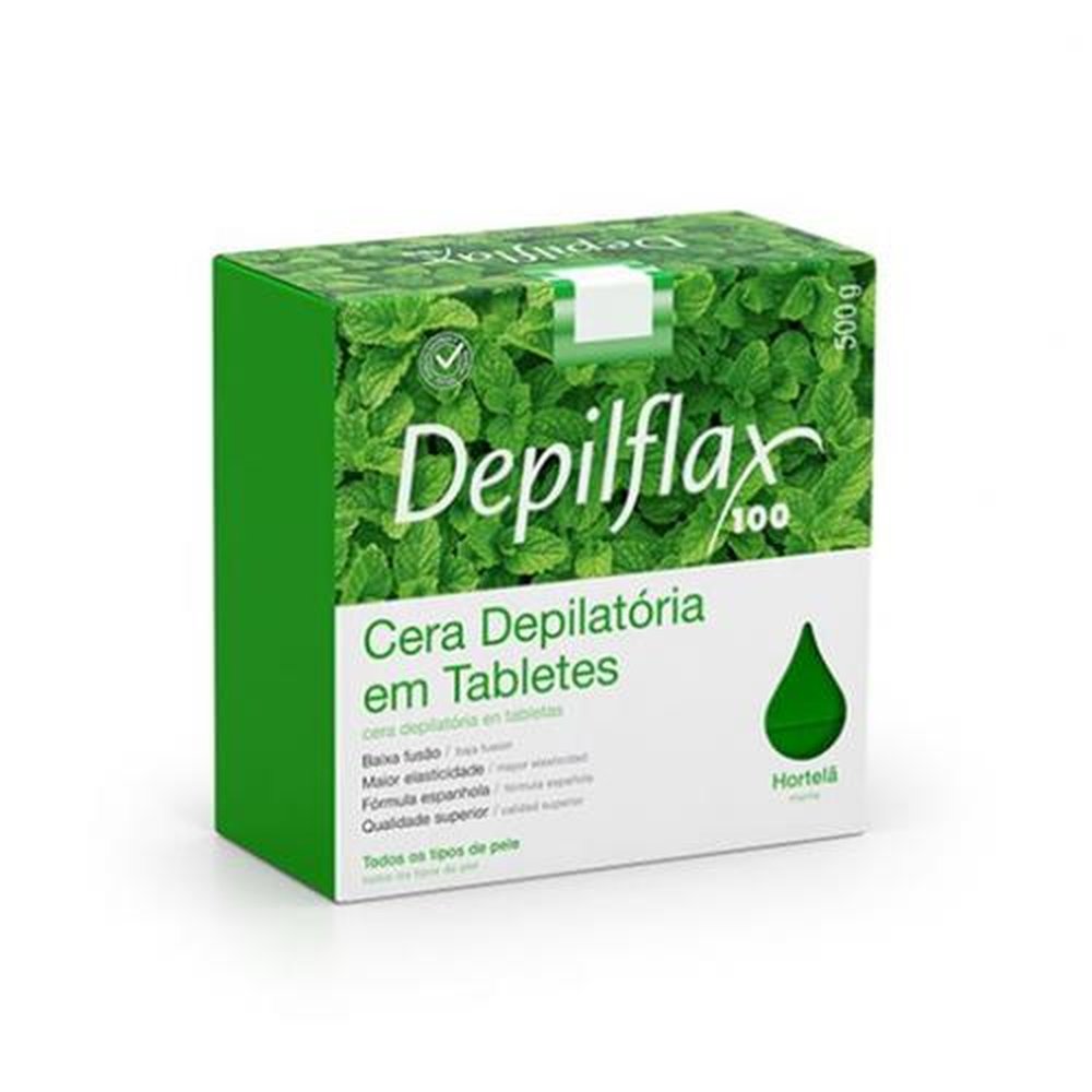 Cera Quente Depilflax Hortela 500Gr
