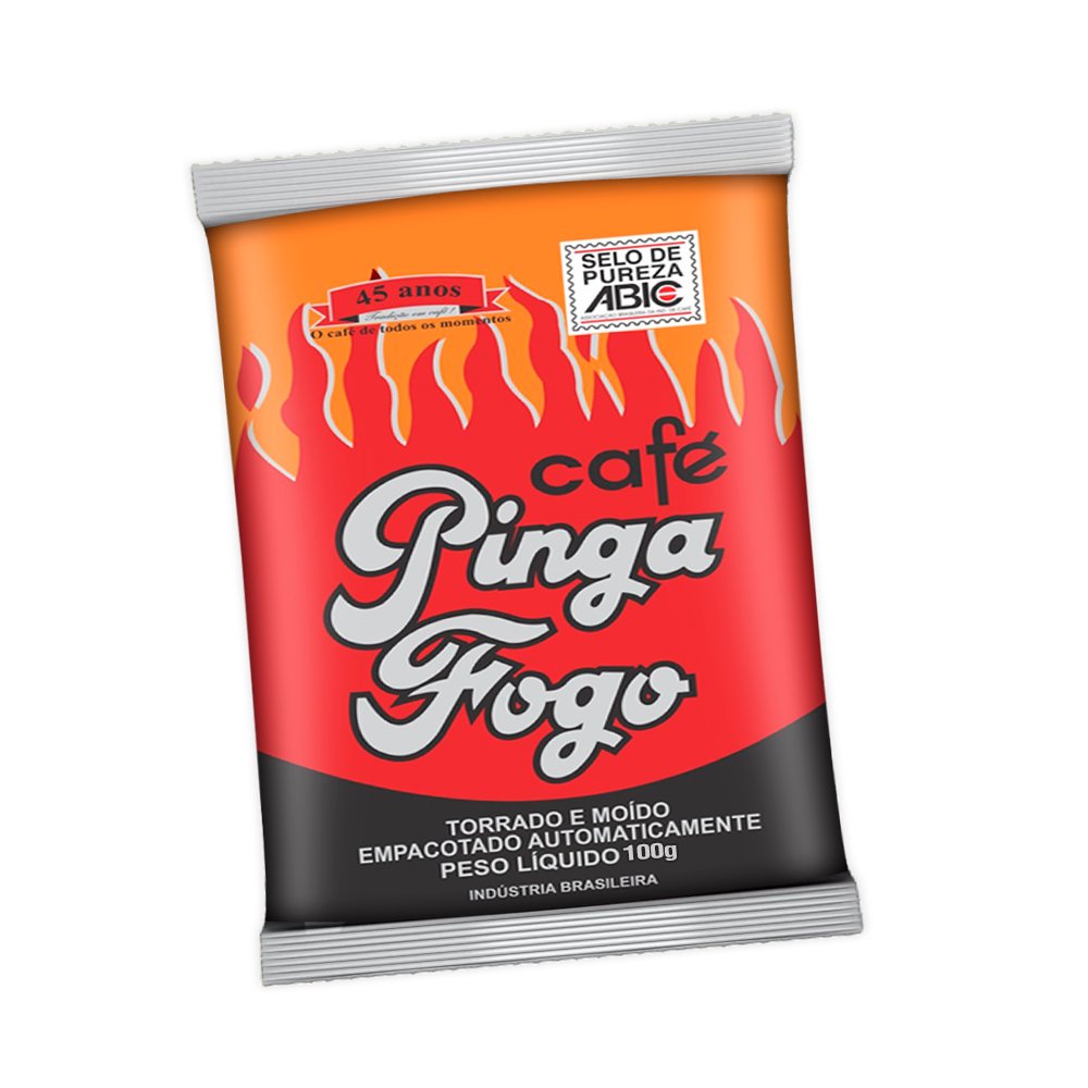 Café Pinga Fogo Almofada 100g- Embalagem com 50 Unidades