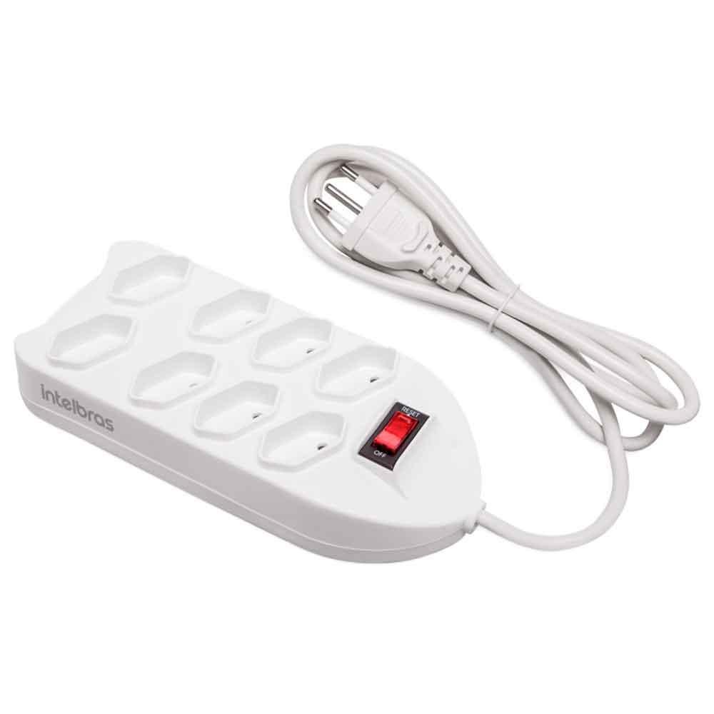 Filtro De Linha Intelbras 8t Epe 1008+ Cabo 1,5m Branco 4824003