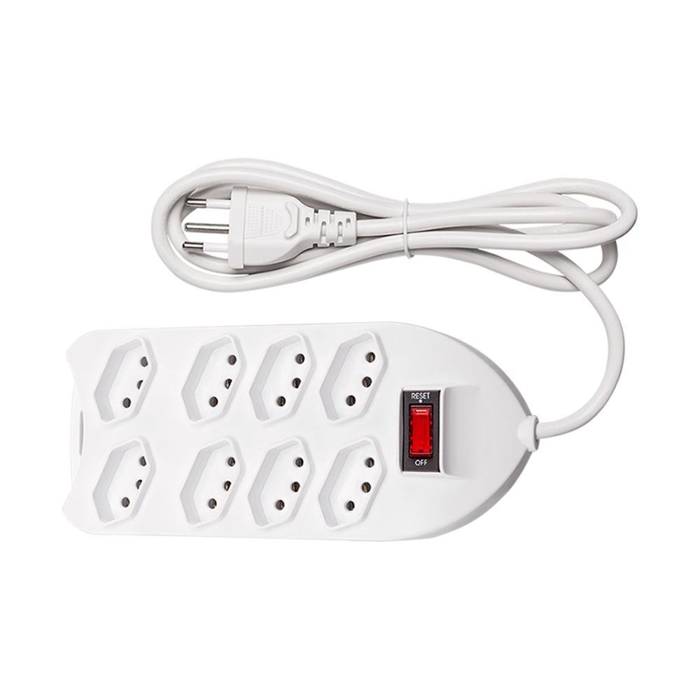 Filtro De Linha Intelbras 8T Epe 1008+ Cabo 1,5M Branco 4824003