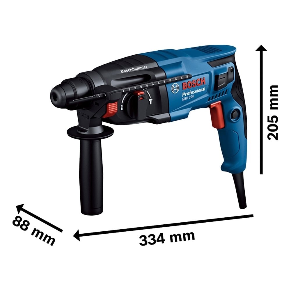 Martelete Rompedor Bosch GBH 220 720W com Maleta 127V