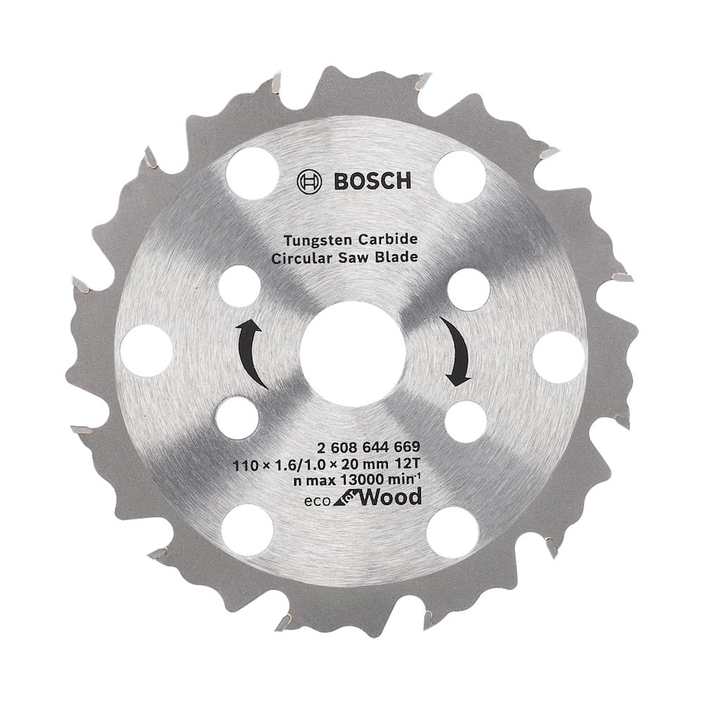 Disco Serra Circular Bosch Eco Coolteq 110x20 mm 12 Dentes