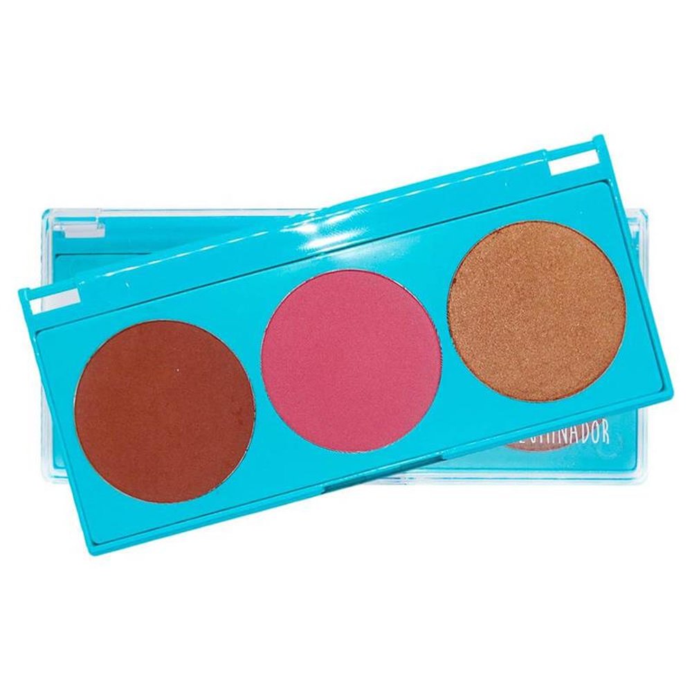 Paleta Trava na Beleza Mia Make - Trio Contorno Blush Iluminador - Rainha do Funk