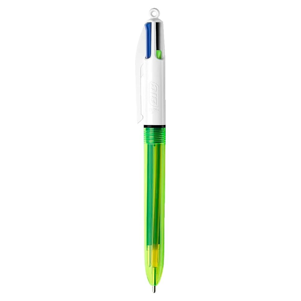 Caneta Bic 4 Cores Fluorescente - Embalagem com 12 Unidades