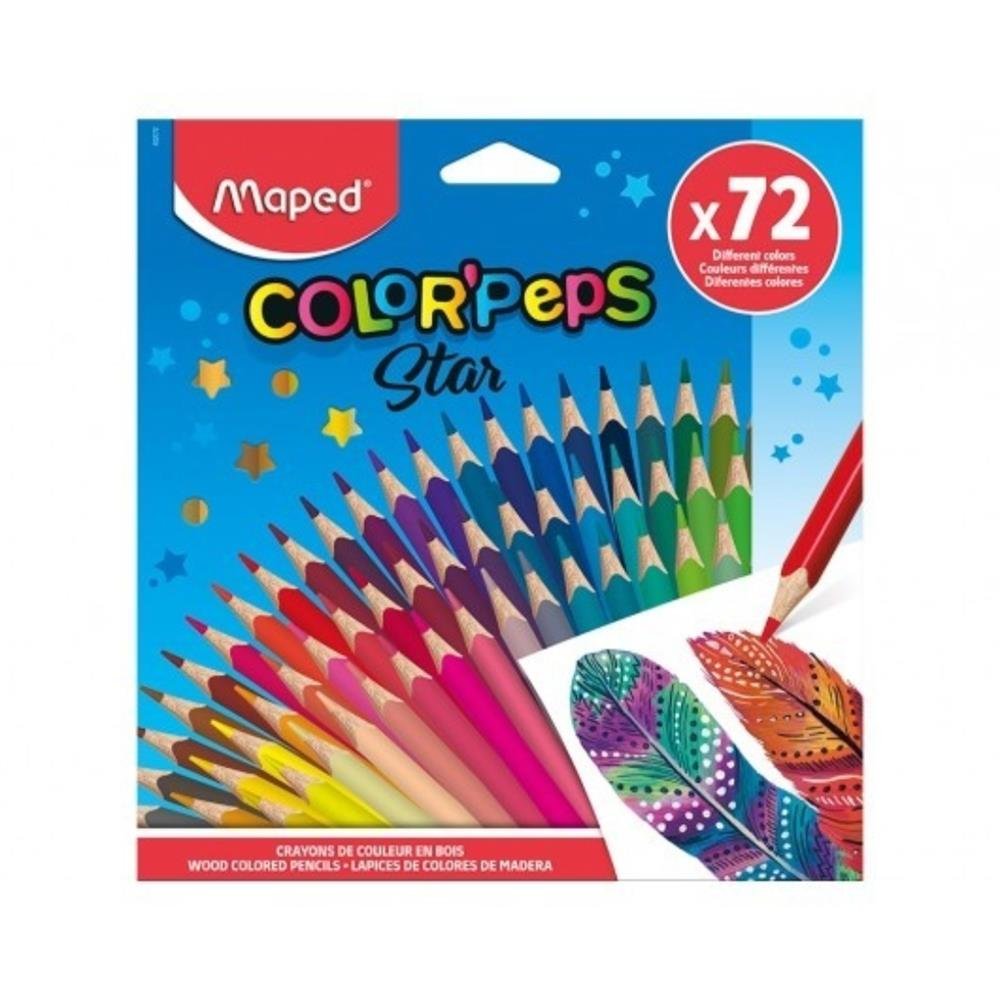 Lapis de Cor Colorpeps Maped Star 72 Cores