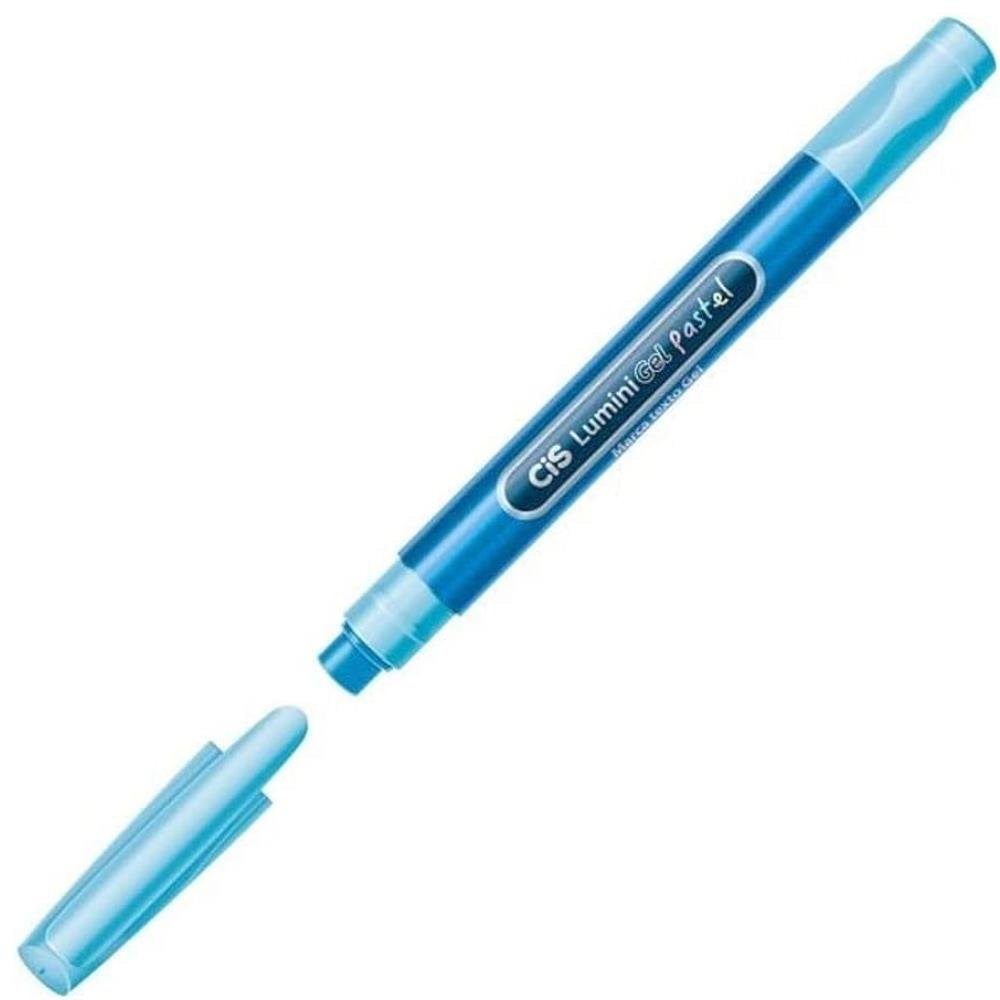 Marca Texto Gel Cis Lumini Pastel - Azul