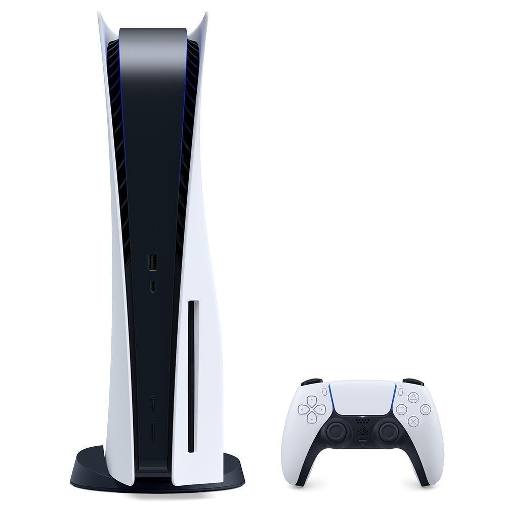 Console Sony Playstation 5 + EA Sports FC 24825GB 4K + saída 120Hz e 8k, Tempest 3D Audio Tech