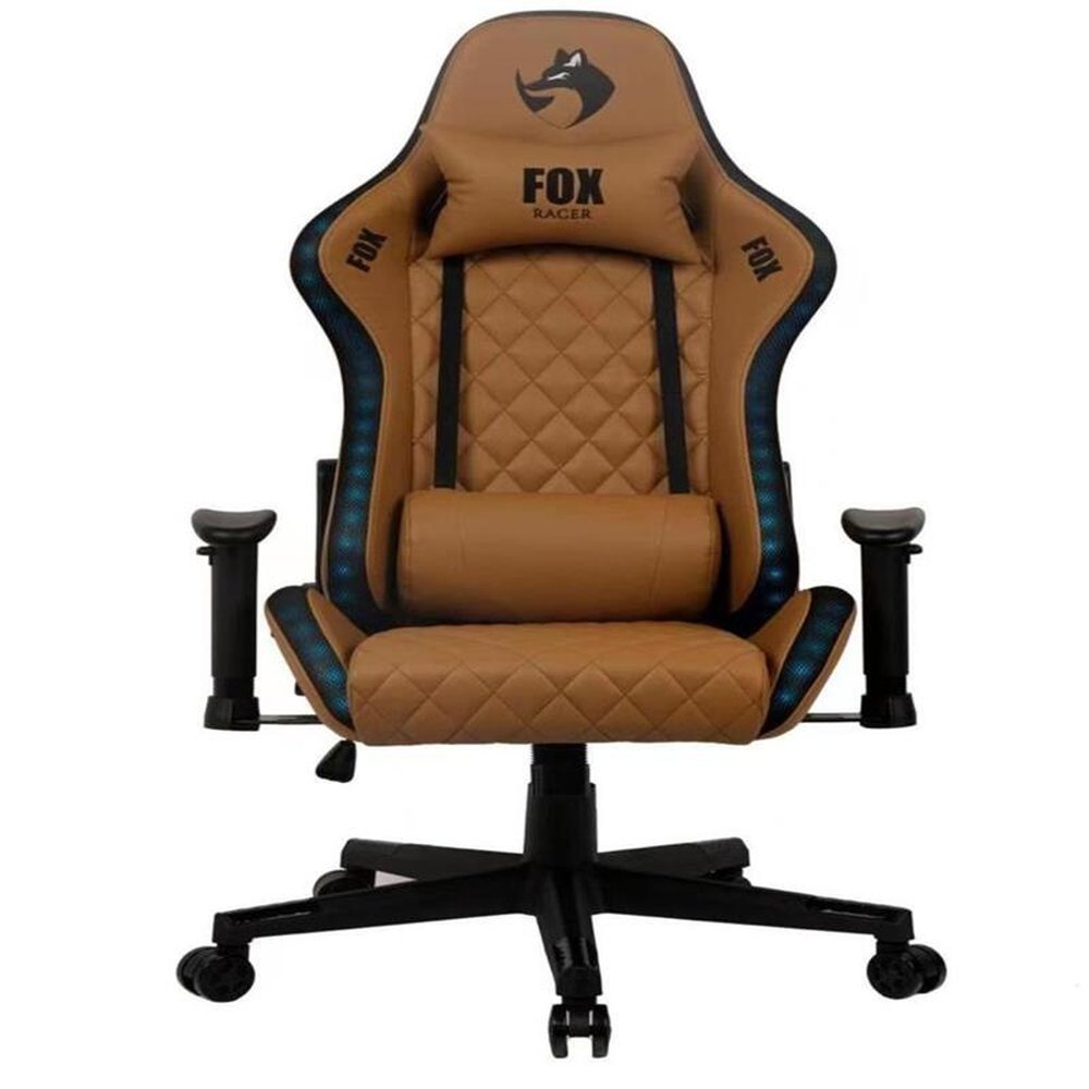 Cadeira Gamer Fox Racer RGB Marrom com Iluminação (Led)