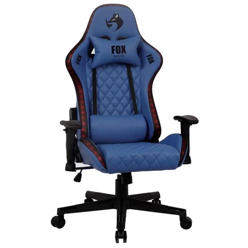Cadeira Gamer Fox Racer RGB Azul com Iluminação (Led)
