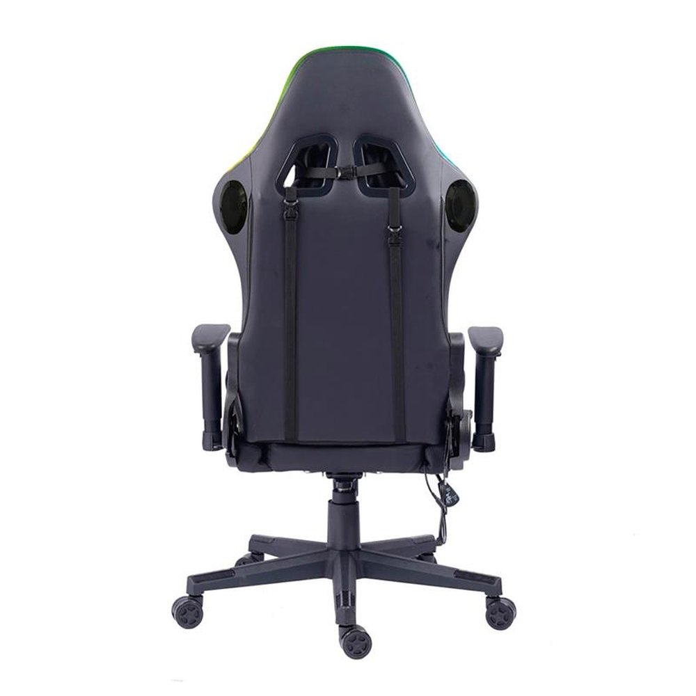 Cadeira Gamer Fox Racer RGB Preto com Iluminação e Alto-Falante