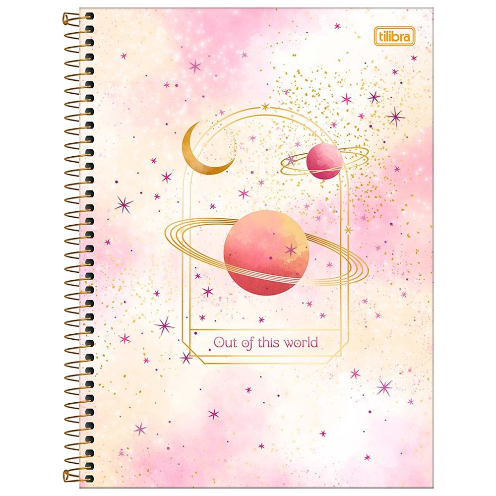 Caderno Espiral Tilibra Universitário - Capa Dura 16 Matérias Magic 256 Folhas - Embalagem com 2 Unidades