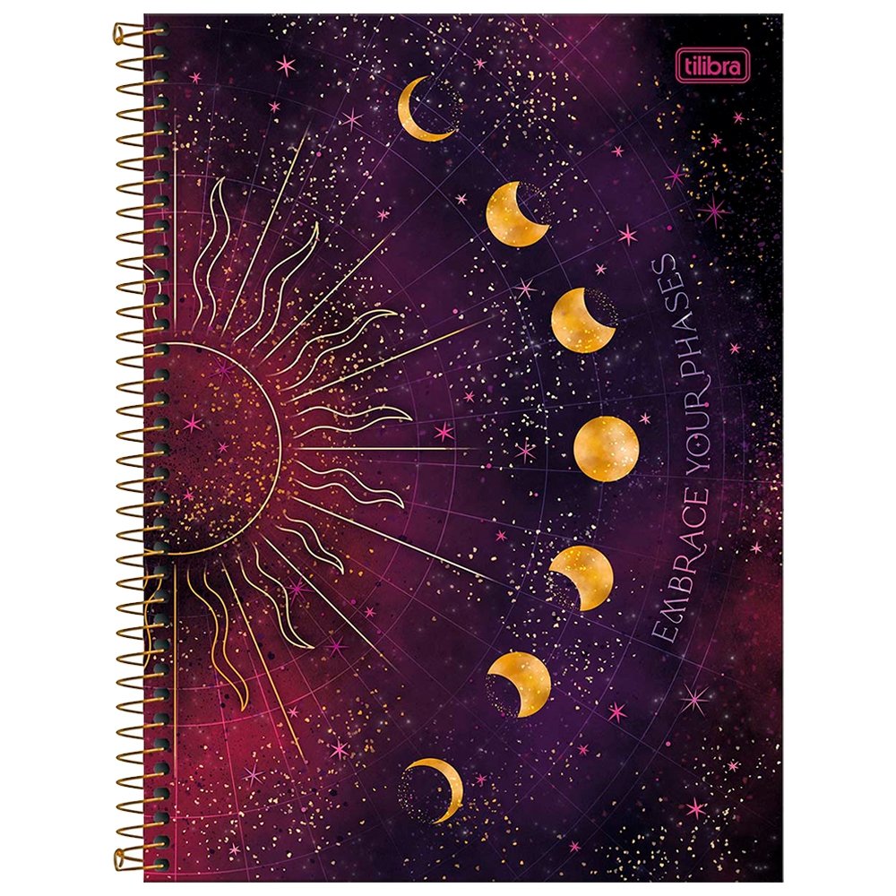 Caderno Espiral Tilibra Universitário - Capa Dura 16 Matérias Magic 256 Folhas - Embalagem com 2 Unidades