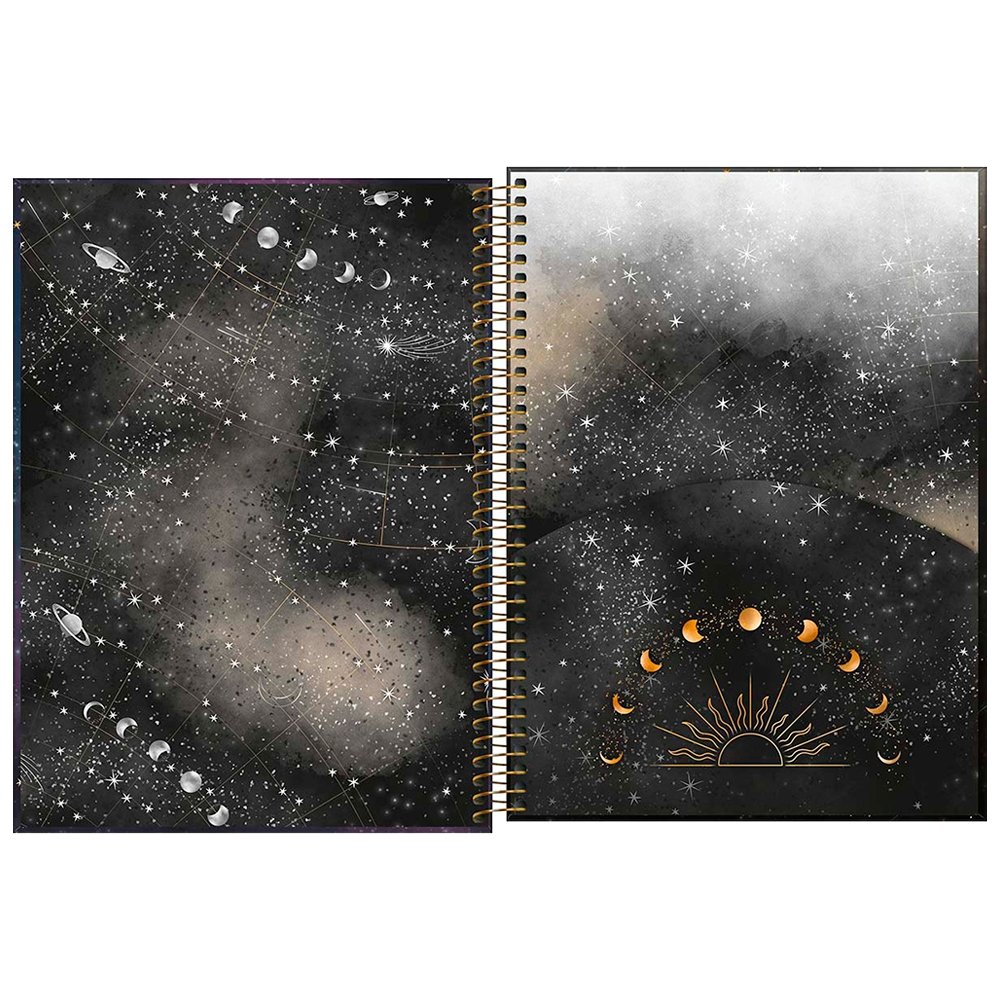 Caderno Espiral Tilibra Universitário - Capa Dura 16 Matérias Magic 256 Folhas - Embalagem com 2 Unidades