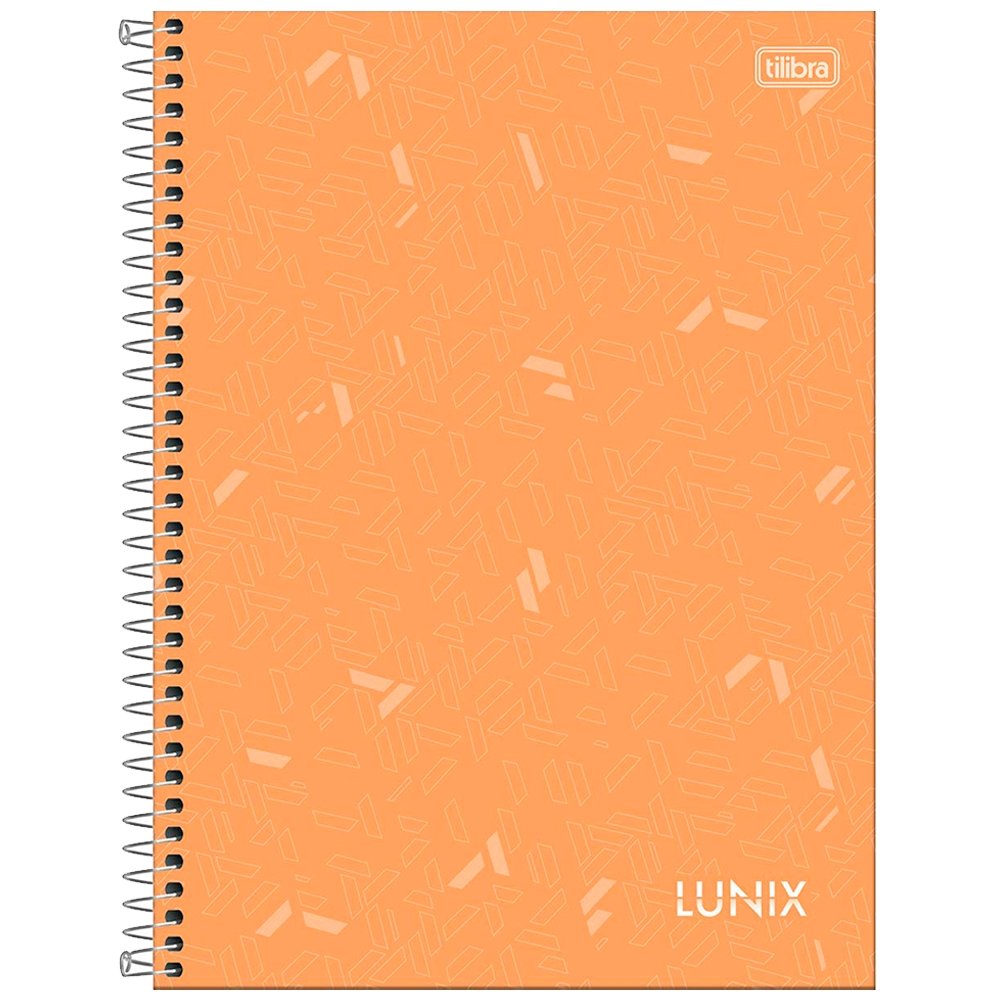 Caderno Espiral Universitário Capa Dura 16 Matérias Tilibra Lunix 256 Folhas - Embalagem com 2 Unidades