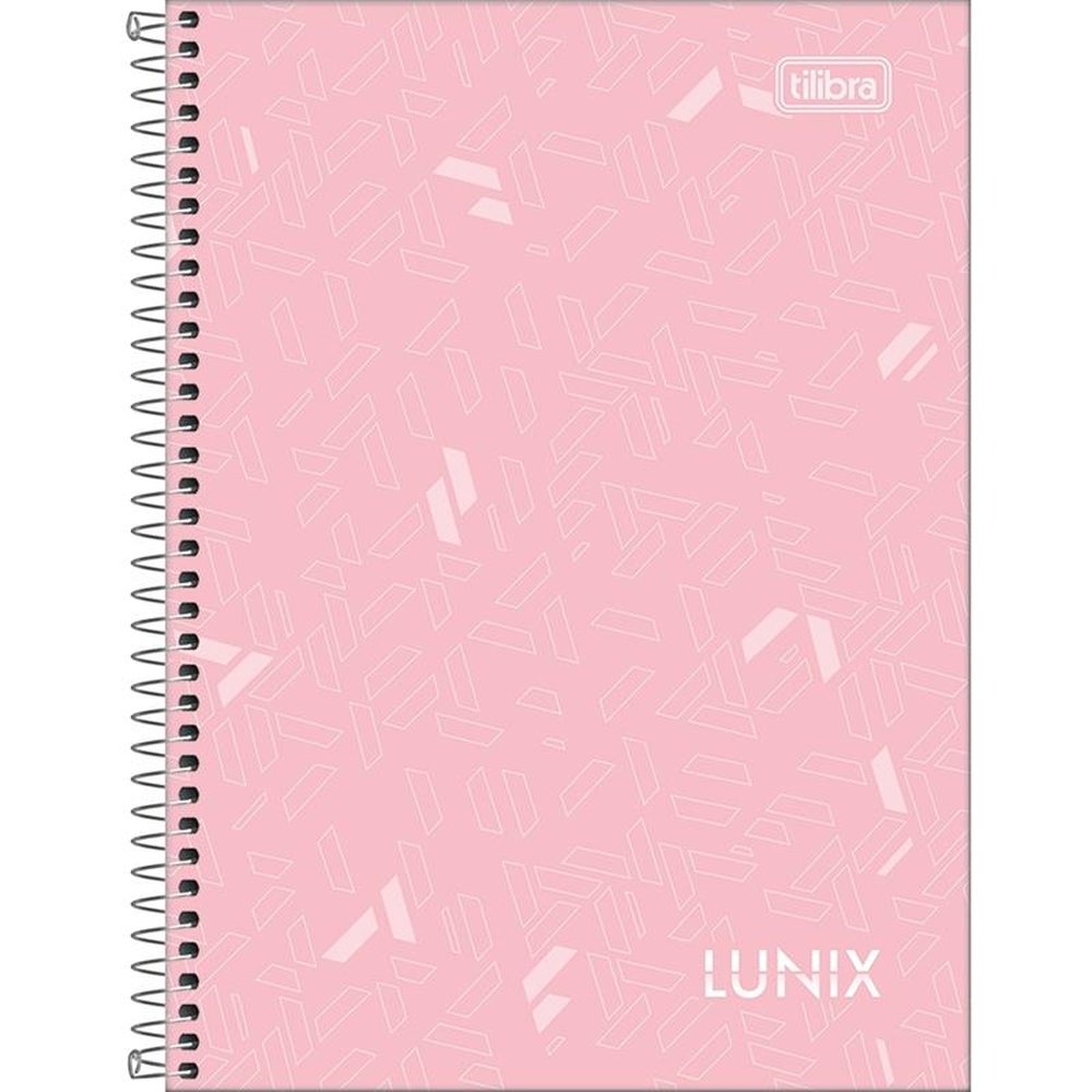 Caderno Espiral 1/4 Tilibra Capa Dura Lunix 160 Folhas - Embalagem com 4 Unidades