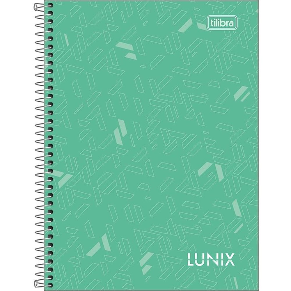Caderno Espiral 1/4 Tilibra Capa Dura Lunix 160 Folhas - Embalagem com 4 Unidades
