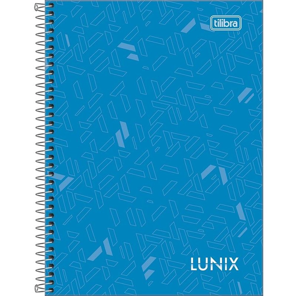 Caderno Espiral 1/4 Tilibra Capa Dura Lunix 160 Folhas - Embalagem com 4 Unidades