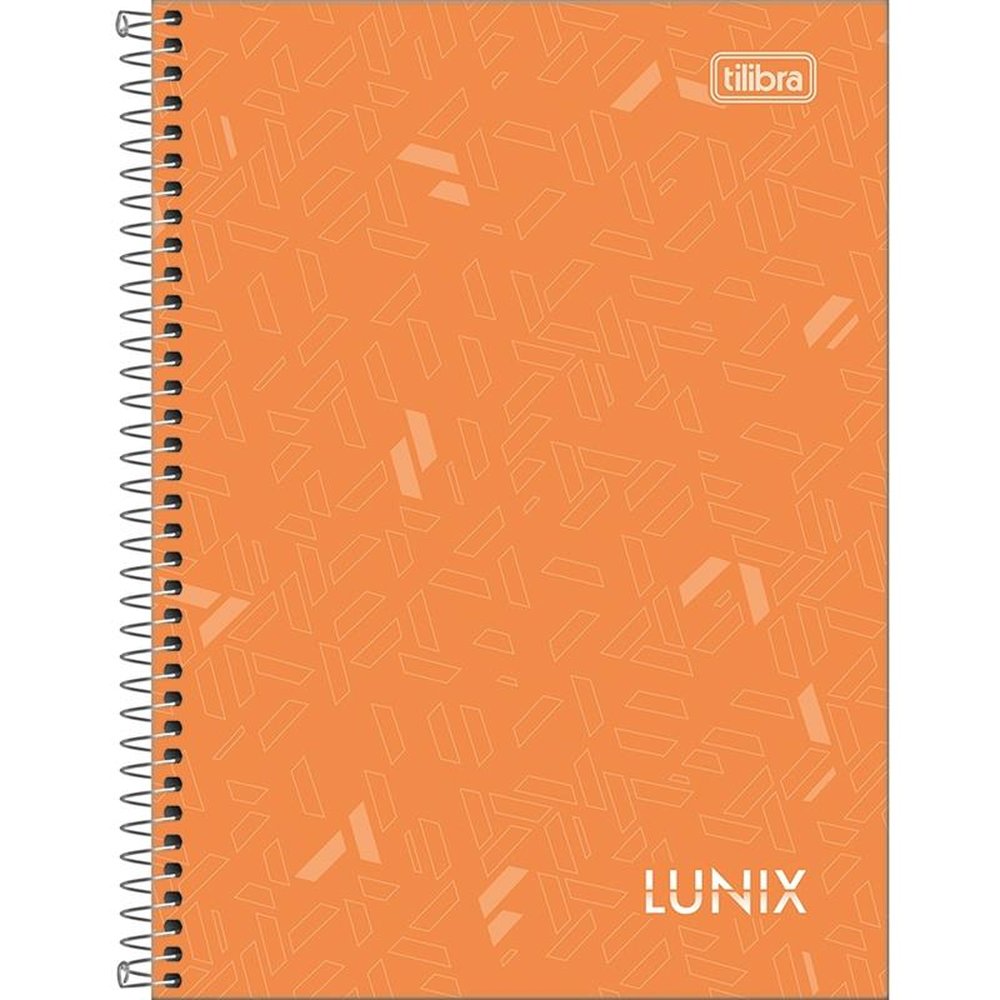 Caderno Espiral 1/4 Tilibra Capa Dura Lunix 160 Folhas - Embalagem com 4 Unidades