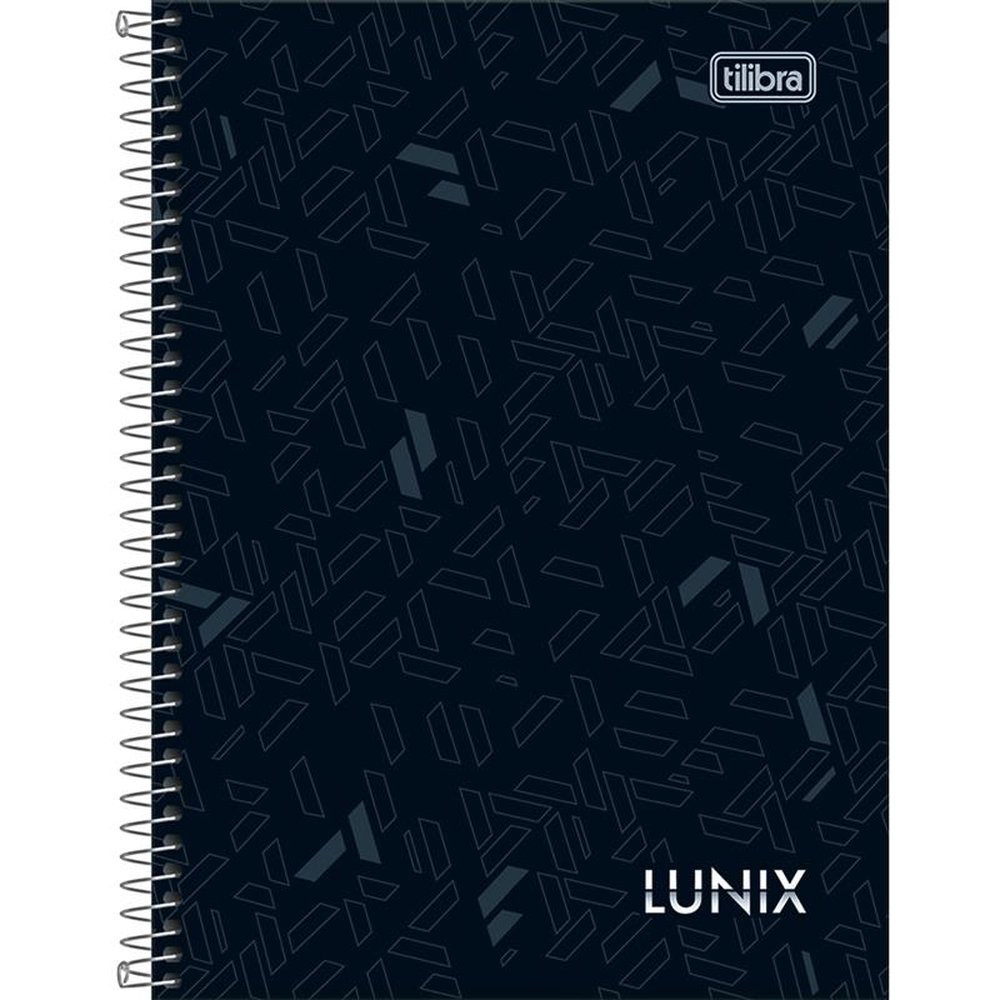 Caderno Espiral 1/4 Tilibra Capa Dura Lunix 160 Folhas - Embalagem com 4 Unidades