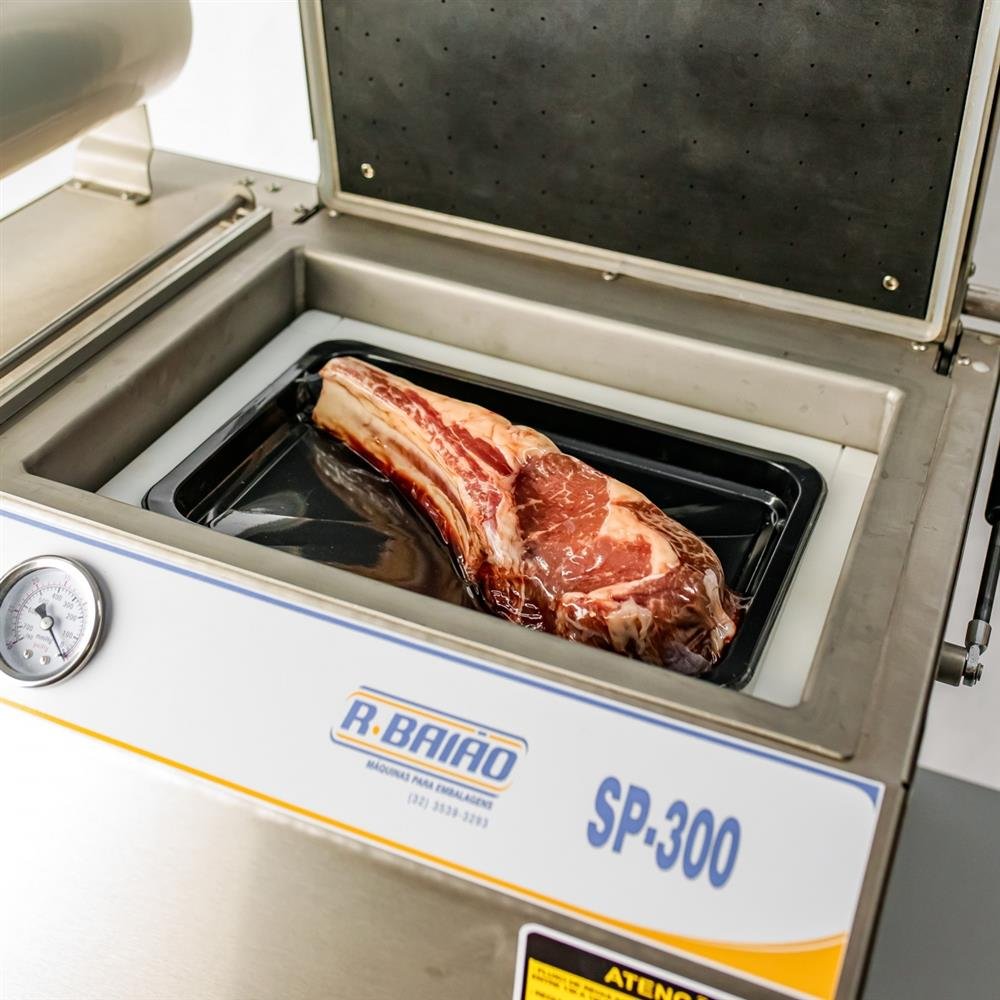 Seladora De Bandeja A Vácuo Skinpack SP-300 Com Bomba De 24M³/H - 220V