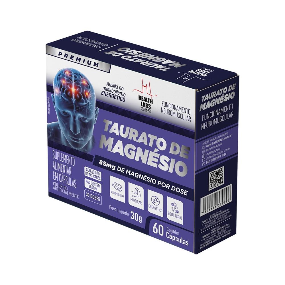 Taurato Magnesio 60 Cápsulas BL