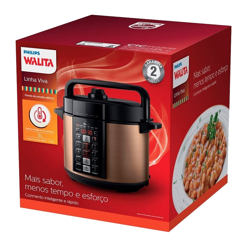 Panela Elétrica de Pressão Philips Walita Digital RI 3136/75 5L