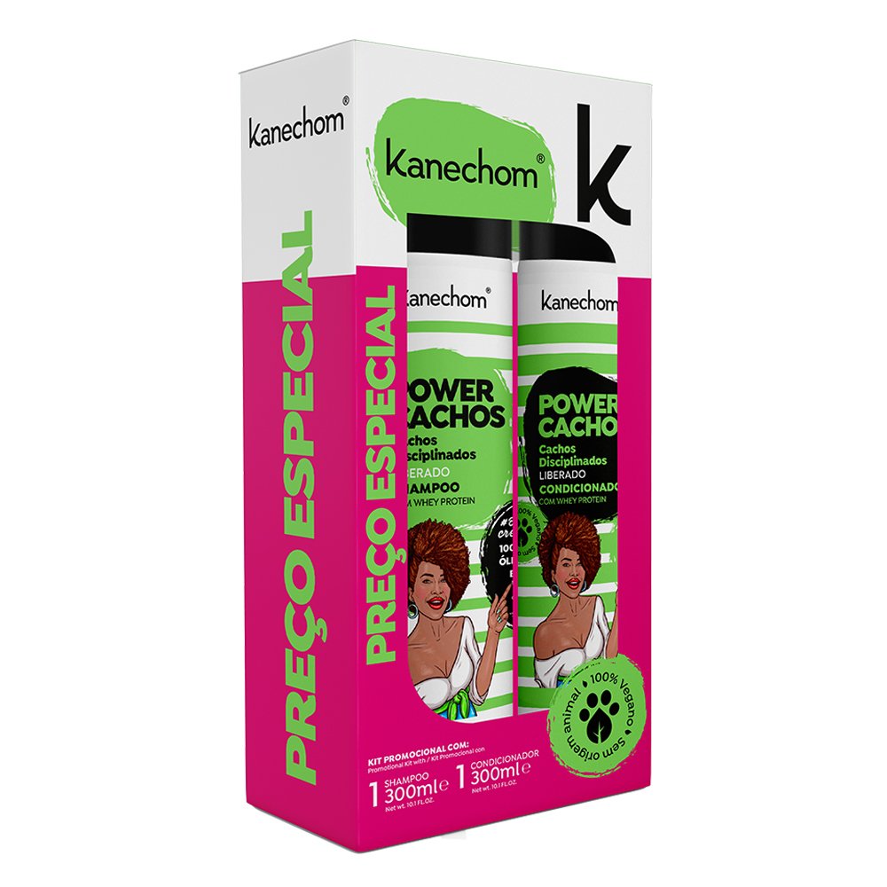 Promopack Power Cachos Kanechom Shampoo + Condicionador 300 + 300 Ml
