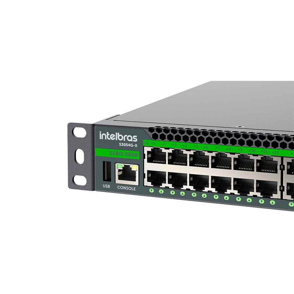 Switch Gerenciavel Intelbras S3054g-b, L3, 48p Gigabit , 6p Sfp+ - 4760077