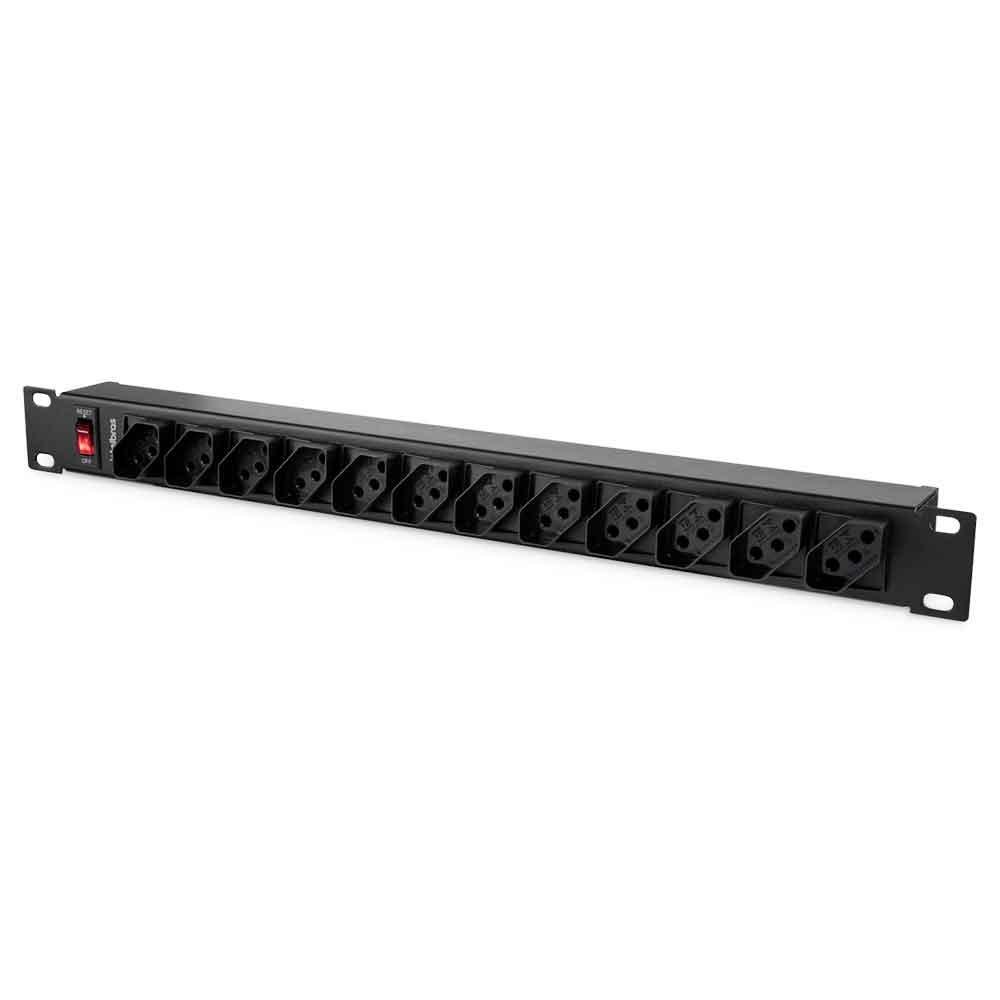 Filtro De Linha Intelbras 12t Epr 212 Rack 19" 1u Cabo 1m Preto 4824301