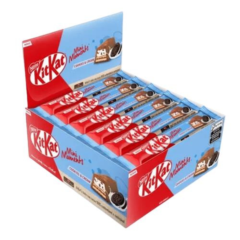 Chocolate Kitkat Cookies & Cream Display Com 24 Unidades De 34,6g Nestlé
