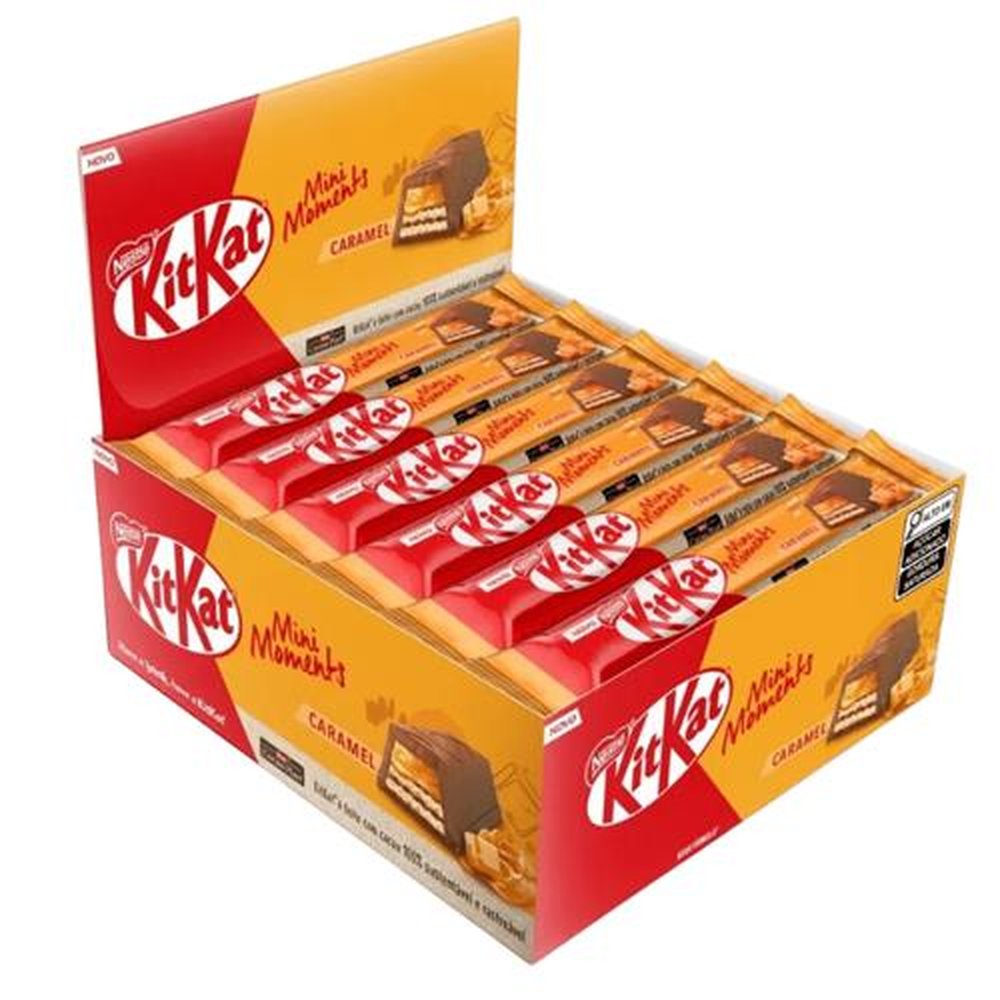 Chocolate Kitkat Caramelo Display Com 24 Unidades De 34,6g Nestlé