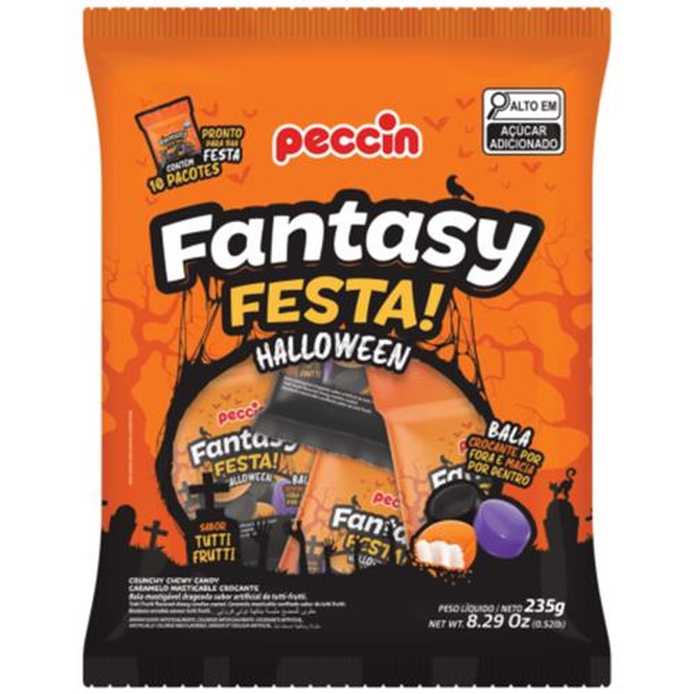 Bala Fantasy Festa Halloween 235g Peccin