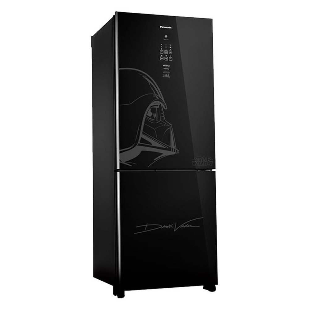 Refrigerador Panasonic 425 Litros NR-BB53GV3D | Star Wars Black Glass, 2 Portas, 220V